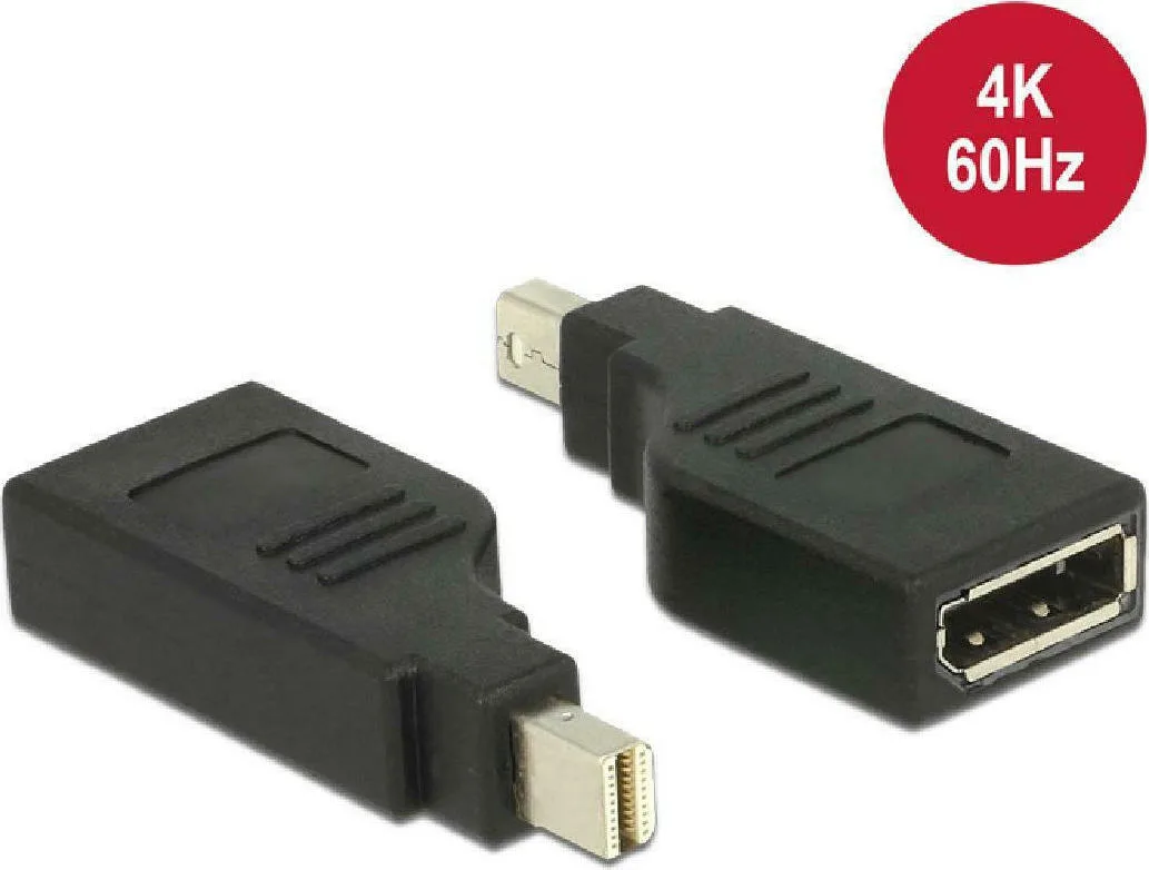 20211103140509_delock_mini_displayport_male_displayport_female_65626.jpeg DeLock Μετατροπέας mini DisplayPort male σε DisplayPort female 1τμχ 65626 - Image 1