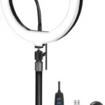 LogiLink AA0152 Ring Light 25cm με Επιτραπέζια Βάση Στήριξης και Βάση για Κινητό