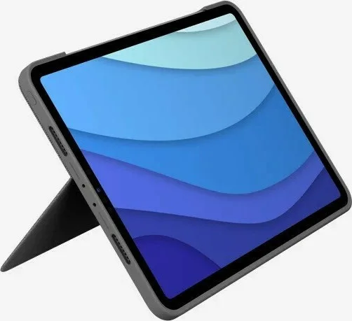 20211129154818_logitech_combo_touch_flip_cover_keyboard_stand_gri_ipad_pro_2018_11.jpeg Logitech Combo Touch Flip Cover με Πληκτρολόγιο στα Αγγλικά US Γκρι (iPad Pro 2018 11") - Image 1