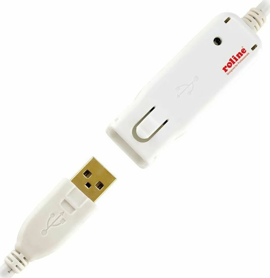 20211207172144_roline_usb_2_0_cable_usb_a_male_usb_a_female_12m_12_04_1086.jpeg Roline USB 2.0 Cable USB-A male - USB-A female Λευκό 12m 12.04.1086 - Image 1