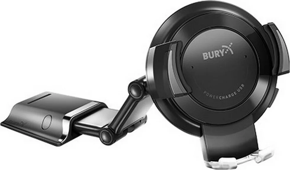 20211207174452_bury_vasi_kinitou_aytokinitou_powerkit_usb_me_rythmizomeno_vrachiona.jpeg Bury Βάση Κινητού Αυτοκινήτου Powerkit USB με Ρυθμιζόμενα Άγκιστρα - Image 1