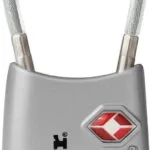 Master Lock 4688EURD Αλουμινένιο Λουκέτο με Συρματόσχοινο Συνδυασμού με Πιστοποίηση TSA 30mm Ασημί 468800112