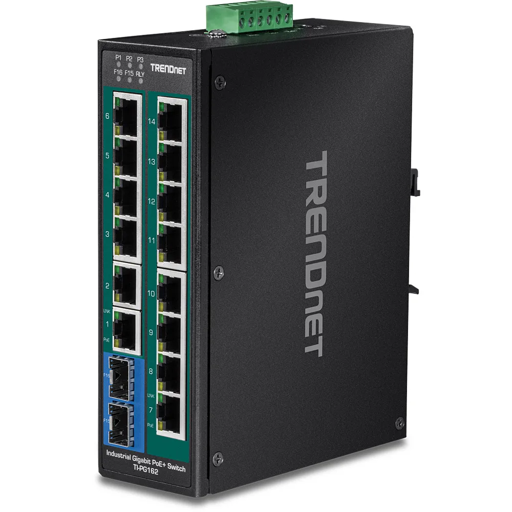 Trendnet TI-PG162 Unmanaged L2 PoE+ Switch με 14 Θύρες Gigabit (1Gbps) Ethernet και 2 SFP Θύρες - Image 1