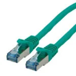 Roline S/FTP Cat.6a (Gigabit) Καλώδιο Δικτύου Ethernet 15m Πράσινο 21.15.2838
