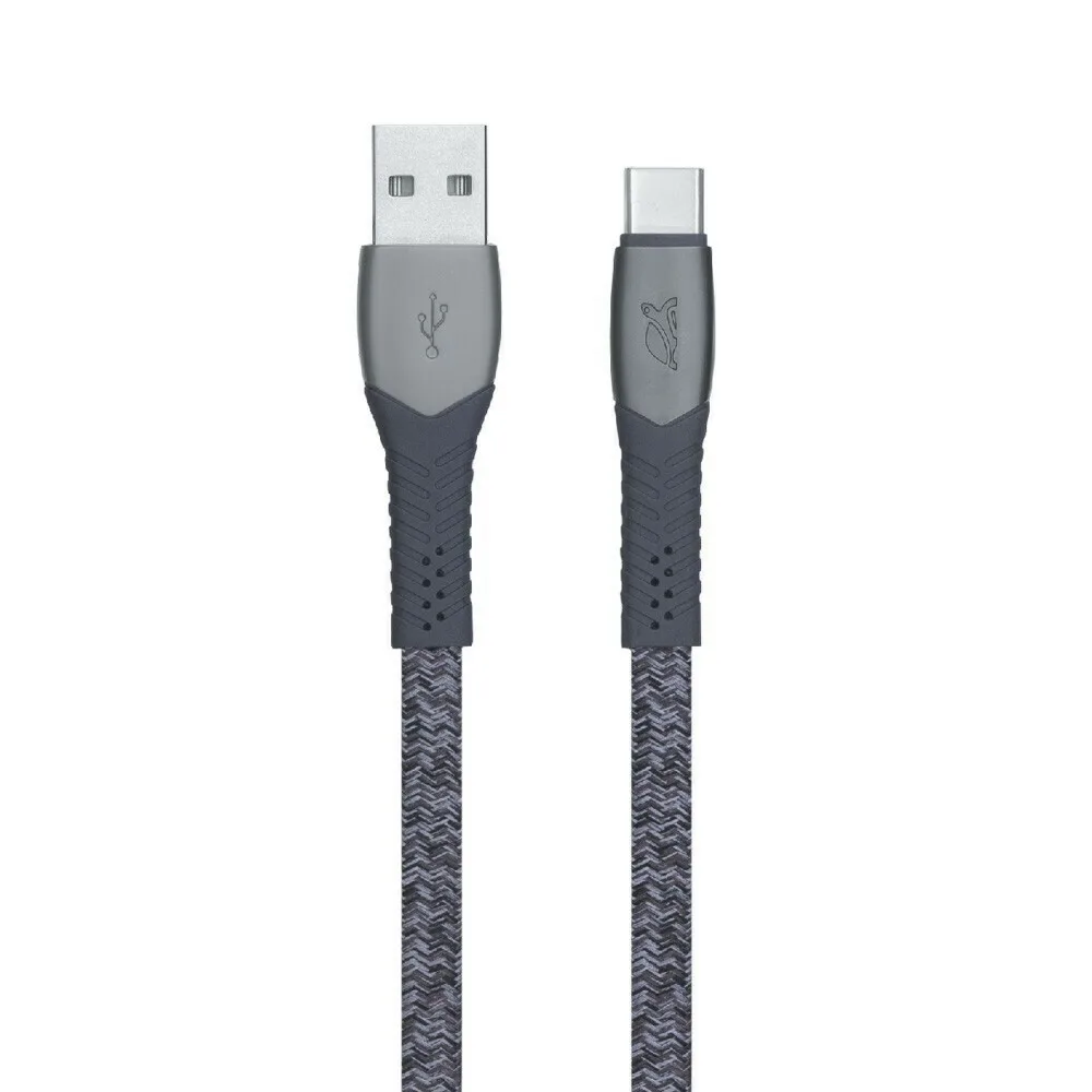 20220209145757_rivacase_braided_usb_2_0_cable_usb_c_male_usb_a_male_gri_1_2m_ps6102gr12.jpeg Rivacase Braided USB 2.0 Cable USB-C male - USB-A Γκρι 1.2m PS6102GR12 - Image 1