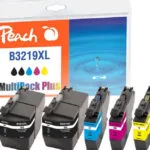 Peach Πακέτο Συμβατών Μελανιών Εκτυπωτή InkJet Brother LC-3219XL 1500 Σελίδων 15ml Πολλαπλό (Color)