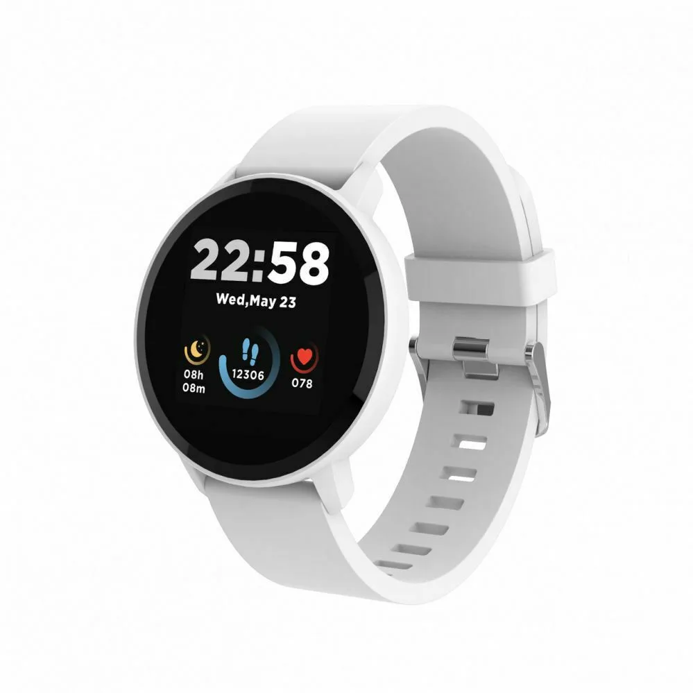 Canyon Lollypop SW-63 43mm Αδιάβροχο Smartwatch με Παλμογράφο (Λευκό) - Image 1