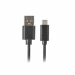 Lanberg USB 2.0 Cable USB-C male - USB-A Μαύρο 3m CA-USBO-20CU-0030-BK