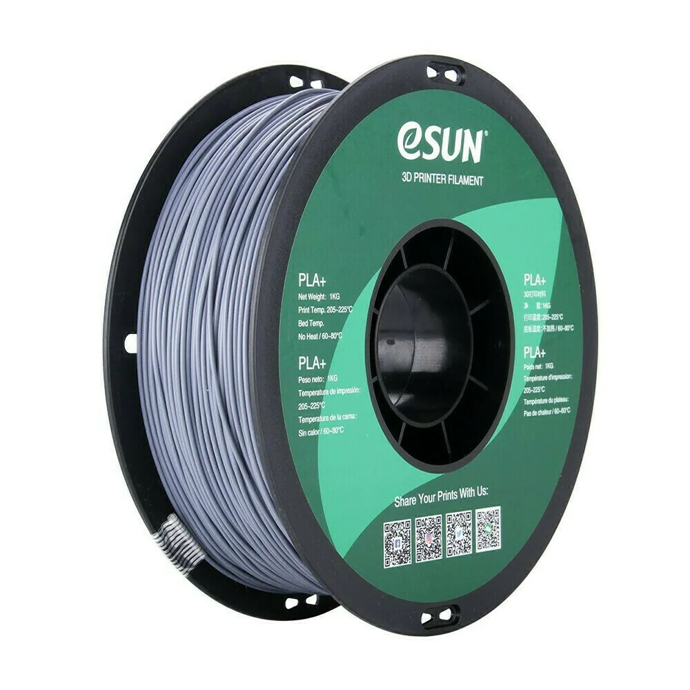 20220309190032_esun_pla_1_75mm_grey_1kg.jpeg Esun PLA+ 3D Printer Filament 1.75mm Γκρι 1kg PLA+P175H1 - Image 1