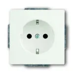 Abb Future Μονή Χωνευτή Πρίζα Ρεύματος Λευκή 46010