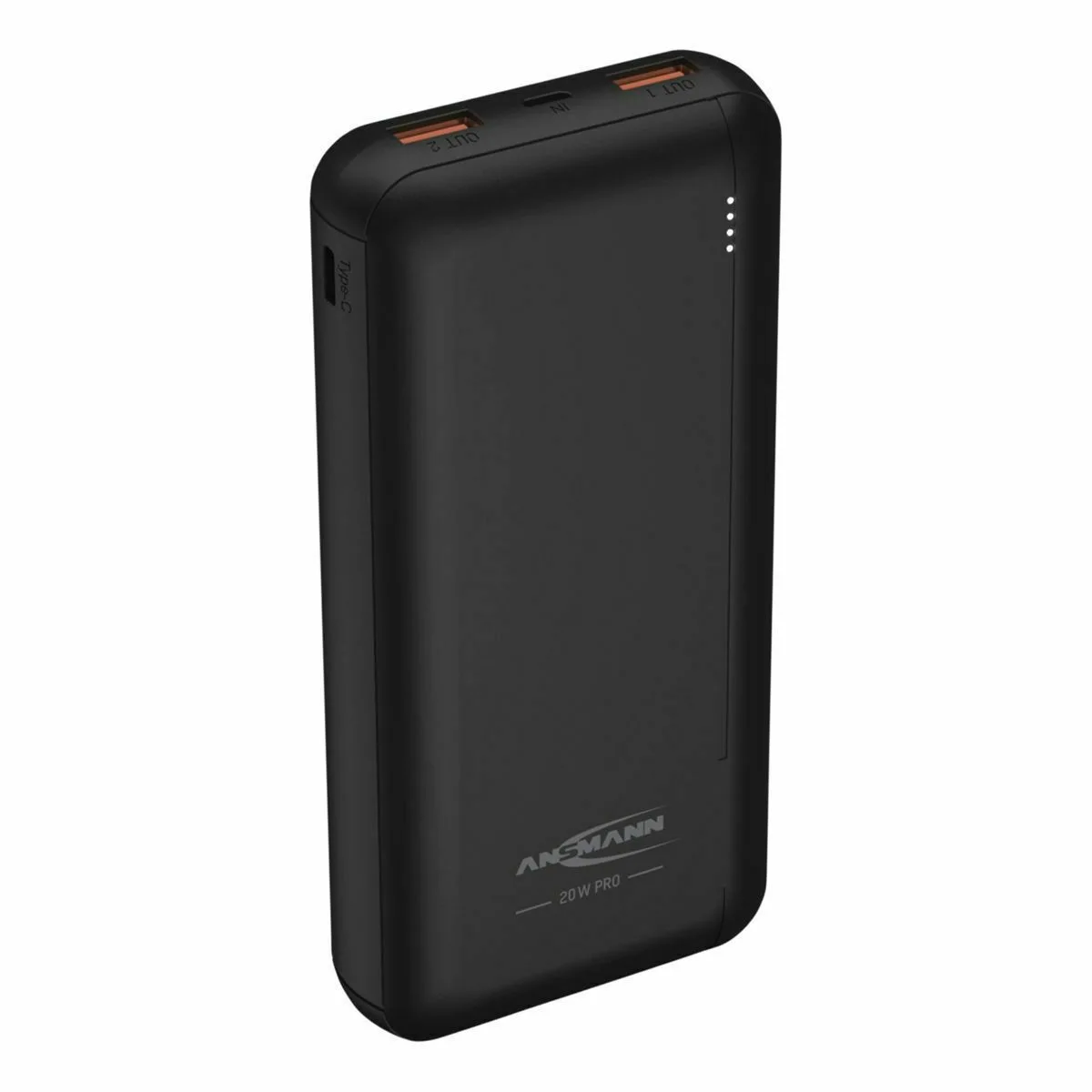 20220530174511_ansmann_pb320pd_power_bank_20000mah_20w_me_2_thyres_usb_a_kai_thyra_usb_c_power_delivery_quick_charge_3_0_mayro.jpeg Ansmann PB320PD Power Bank 20000mAh 20W με 2 Θύρες USB-A και Θύρα USB-C Power Delivery / Quick Charge 3.0 Μαύρο - Image 1