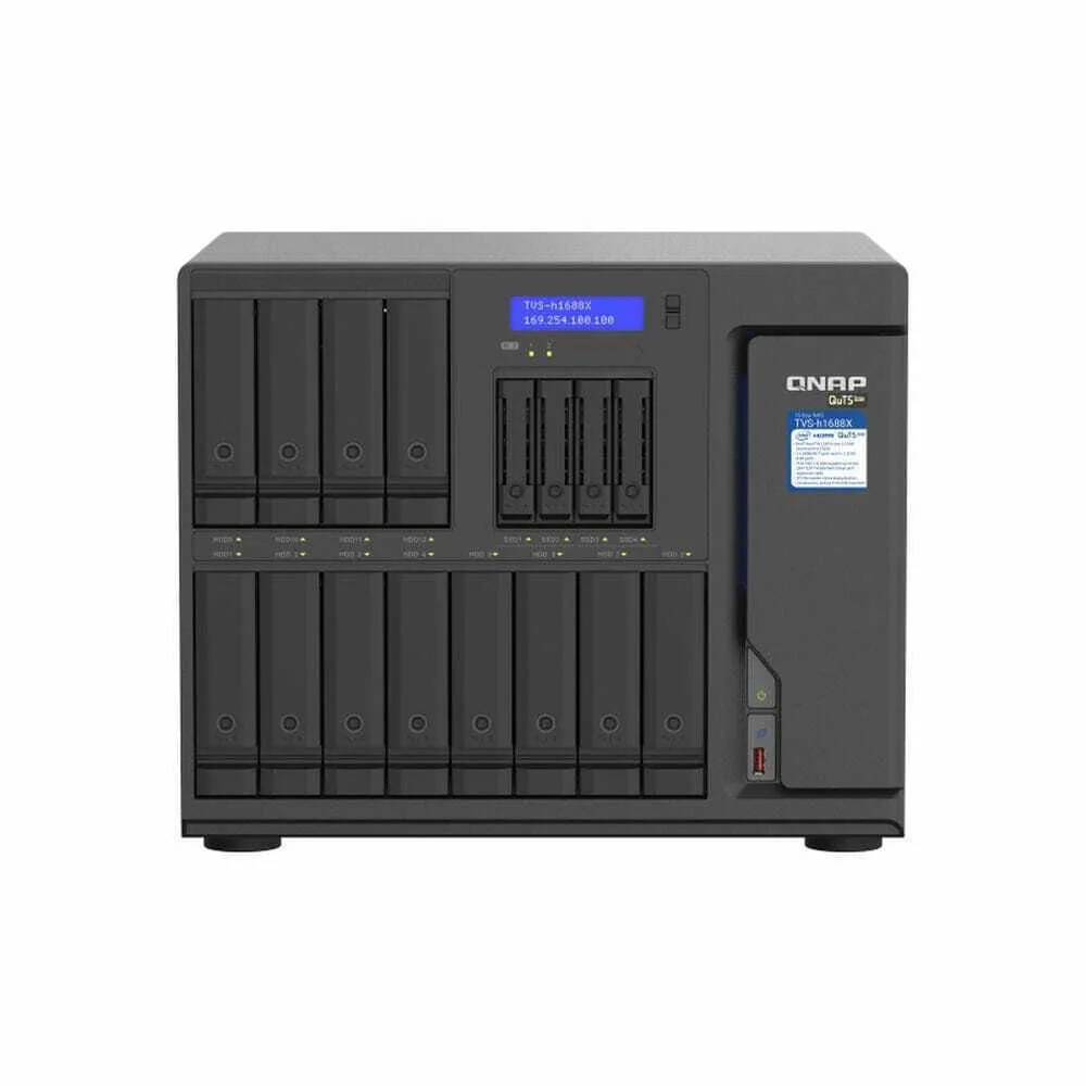 QNap TVS-h1688X-W1250-32G NAS Tower με 16 θέσεις για HDD/M.2/SSD και 4 θύρες Ethernet - Image 1