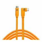 Tether Tools TetherPro Angle (90°) / Regular USB 2.0 Cable USB-C male - USB-C 60W Πορτοκαλί 4.6m TET-CUC15RT-ORG