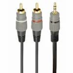 Cablexpert Καλώδιο Ήχου 3.5mm male - RCA male Μαύρο 2.5m με Επίχρυσους Ακροδέκτες CCA-352-2.5M
