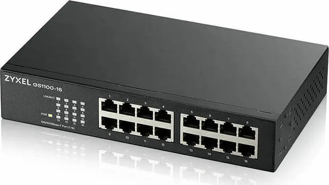 20220908151746_zyxel_gs1100_16_unmanaged_l2_switch_me_16_thyres_gigabit_1gbps_ethernet.jpeg Zyxel GS1100-16 v1 Unmanaged L2 Switch με 16 Θύρες Gigabit (1Gbps) Ethernet - Image 1