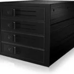 Icy Box Backplane for 4x HDD for 3x 5,25" bay with lock and fan Μαύρο IB-564SAS-12G