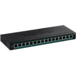 Trendnet TPE-TG160H Unmanaged L2 PoE+ Switch με 16 Θύρες Gigabit (1Gbps) Ethernet
