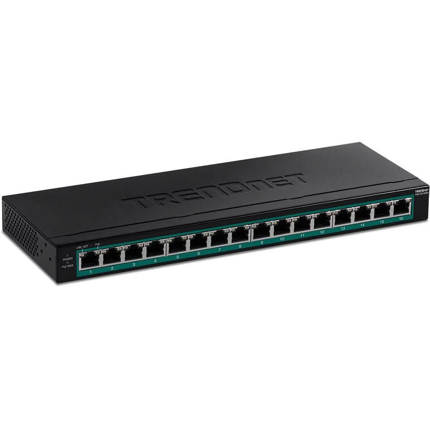 20221222160256_trendnet_tpe_tg160h_unmanaged_l2_poe_switch_me_16_thyres_gigabit_1gbps_ethernet.jpeg Trendnet TPE-TG160H Unmanaged L2 PoE+ Switch με 16 Θύρες Gigabit (1Gbps) Ethernet - Image 1