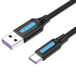 Vention USB 2.0 Cable USB-C male - USB-A Μαύρο 2m CORBH
