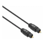 Manhattan Optical Audio Cable TOS male - TOS male Μαύρο 1m (356060)