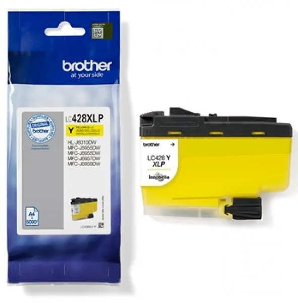 20230307113916_brother_lc428xl_melani_ektypoti_inkjet_kitrino_lc428xlyp.jpeg Brother LC428XL Γνήσιο Μελάνι Εκτυπωτή InkJet Κίτρινο (LC-428XLYP) - Image 1