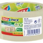 Tesa Ταινία Συσκευασίας Eco & Strong 58153 Χαμηλού Θορύβου 50mm x 66m Διάφανη