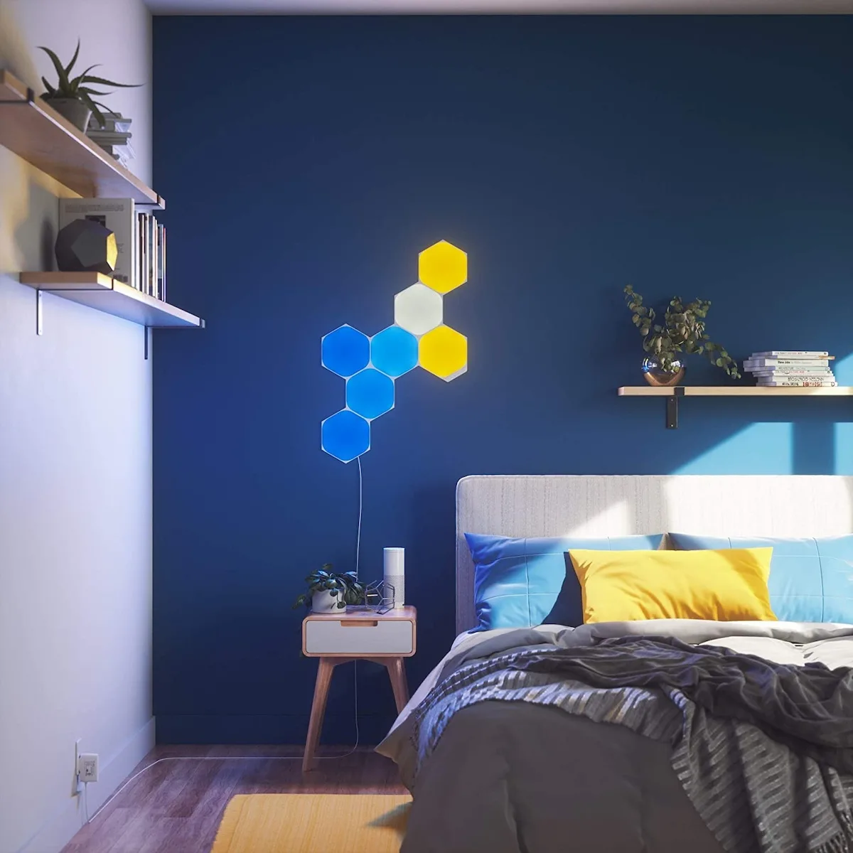 Nanoleaf Διακοσμητικό Φωτιστικό Shapes Hexagons Smarter LED RGB Hexagon NL42-0002HX-9PK - Image 1