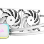Corsair ICUE H100i RGB Elite Υδρόψυξη AIO CPU με 2 Ανεμιστήρες 120mm Λευκή
