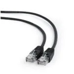 Cablexpert U/UTP Cat.5e (Gigabit) Καλώδιο Δικτύου Ethernet 10m Μαύρο PP12-10M/BK