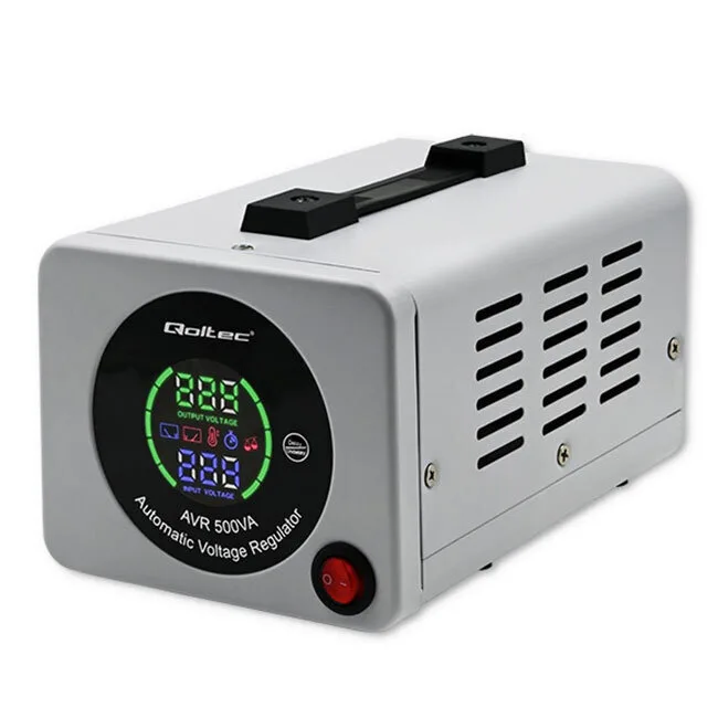 20230927131329_qoltec_avr_compact_statheropoiitis_tasis_500va_me_1_priza_reymatos.jpeg Qoltec Avr Compact Σταθεροποιητής Τάσης 500VA με 1 Πρίζα Ρεύματος - Image 1