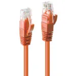 Lindy U/UTP Cat.6 (Gigabit) Καλώδιο Δικτύου Ethernet 0.3m Πορτοκαλί 48105