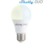 Shelly Smart Λάμπα Duo LED 9W για Ντουί E27 και Σχήμα A60 Ρυθμιζόμενο Λευκό 800lm Dimmable