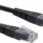 Roline U/UTP Cat.6 (Gigabit) Καλώδιο Δικτύου Ethernet 0.5m Μαύρο 21.15.1525