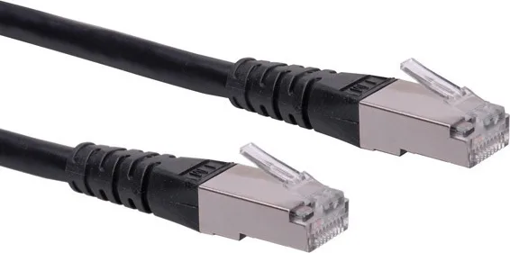 Roline S/FTP Cat.6 (Gigabit) Καλώδιο Δικτύου Ethernet 1m Μαύρο 21.15.1335 - Image 1