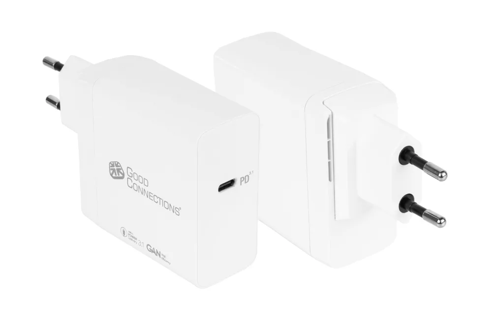 20231122142057_good_connections_power_delivery_leykos_pca_w005w.jpeg Good Connections Φορτιστής Χωρίς Καλώδιο 140W Power Delivery Λευκός (PCA-W005W) - Image 1
