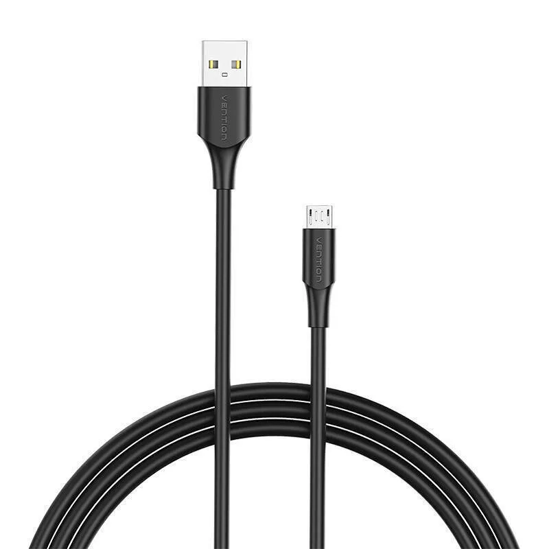 20231127103301_vention_regular_usb_2_0_to_micro_usb_cable_mayro_0_25m_056245.jpeg Vention Regular USB 2.0 to micro USB Cable Μαύρο 0.25m CTIBC 1τμχ - Image 1