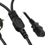Akyga Schuko - IEC C13 Cable 1.8m Μαύρο AK-PC-04A