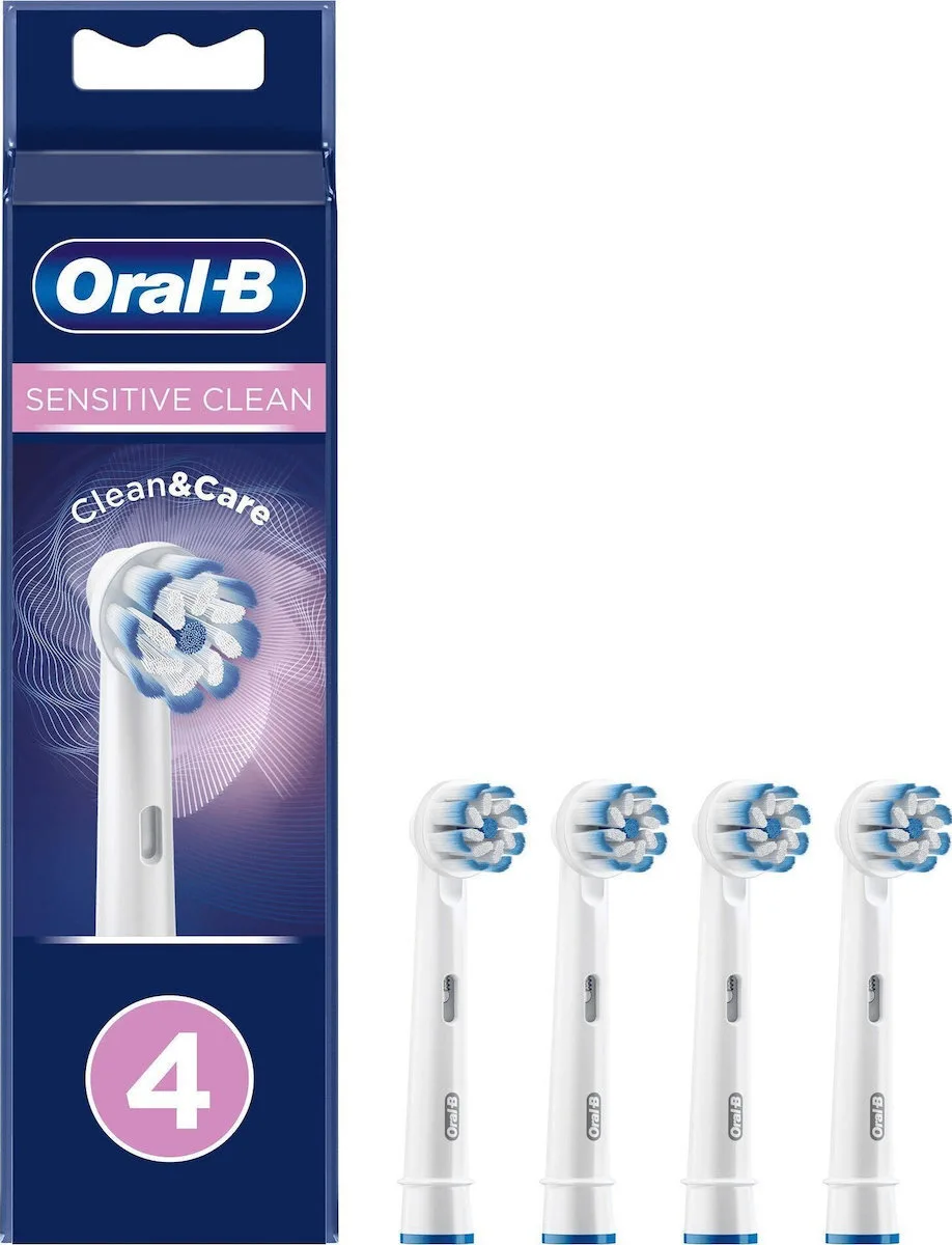 20240329145214_oral_b_sensitive_clean_antallaktikes_kefales_gia_ilektriki_odontovourtsa_325550_1tmch.jpeg Oral-B Sensitive Clean Ανταλλακτικά για 325550 4τμχ - Image 1