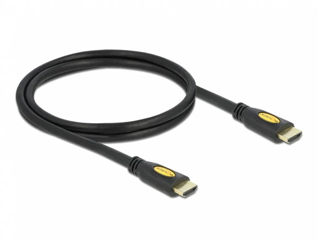 20240403094920_delock_cable_hdmi_male_hdmi_male_1m_chryso_82584.jpeg DeLock Cable HDMI male - HDMI male 1m Μαύρο 82584 - Image 1
