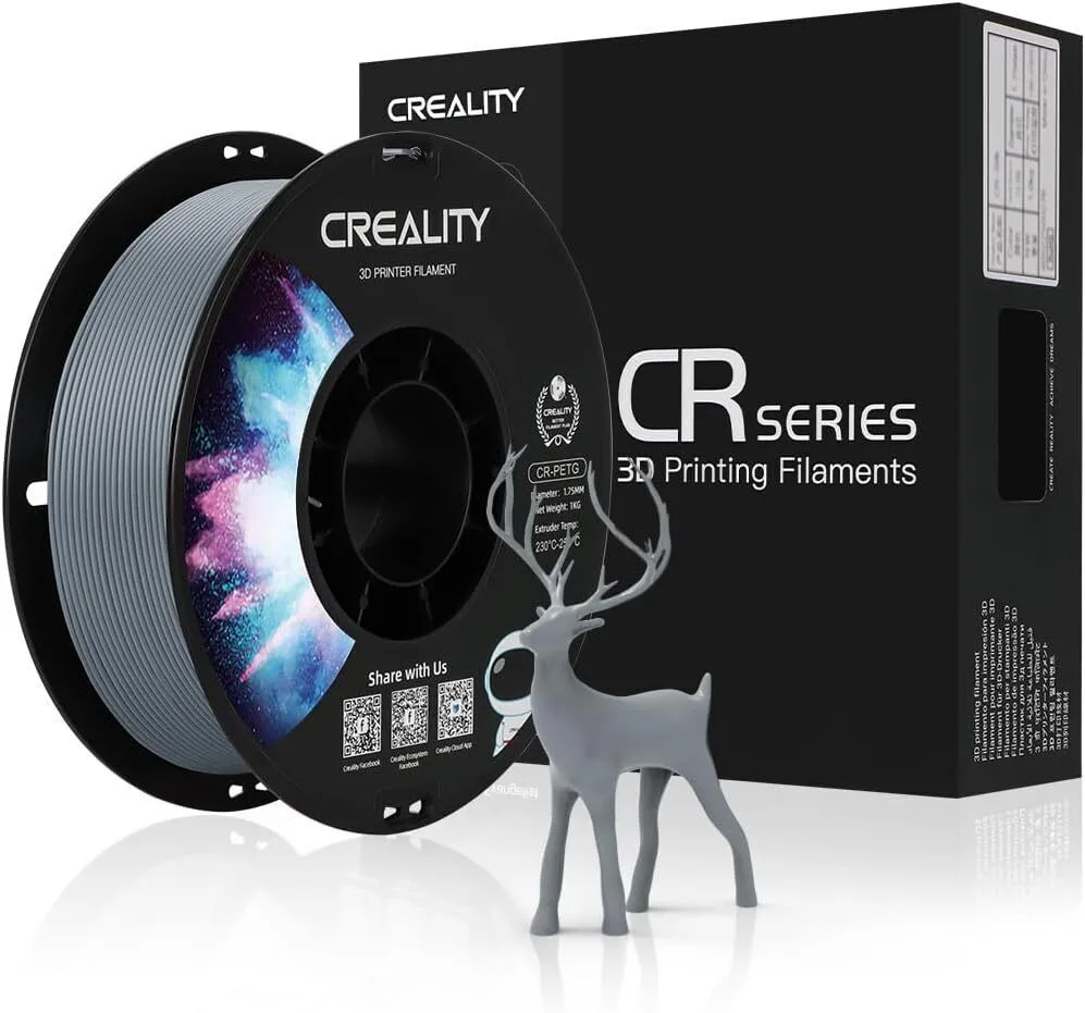 20240403101804_creality3d_petg_3d_printer_filament_1_75mm_gri_1kg_3301030039.jpeg Creality3D PETG 3D Printer Filament 1.75mm Γκρι 1kg 3301030039 1τμχ (Spool) - Image 1