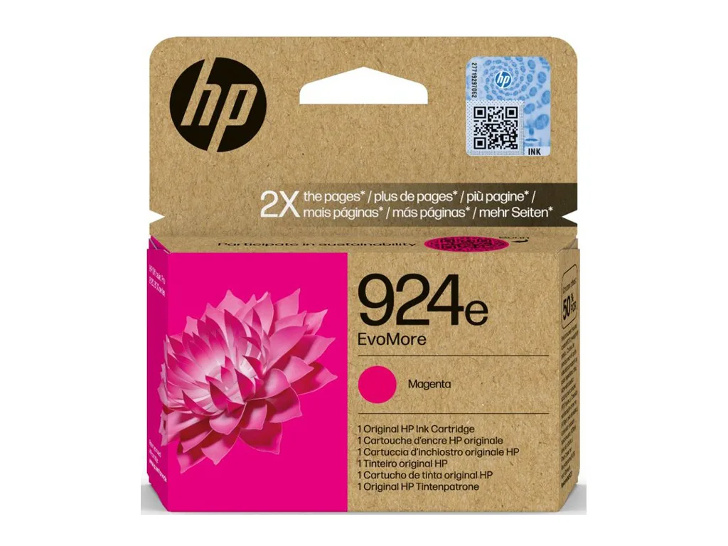 20240404095620_hp_924e_evomore_melani_ektypoti_inkjet_matzenta_4k0u8ne.jpeg HP 924e EvoMore Γνήσιο Μελάνι Εκτυπωτή InkJet Ματζέντα (4K0U8NE) - Image 1
