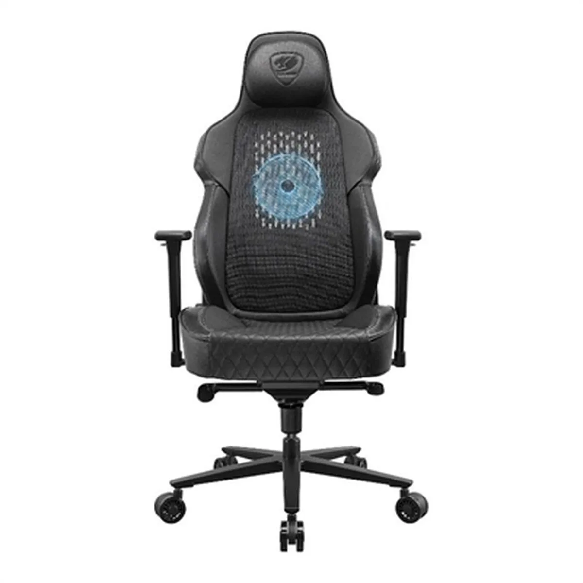 20240422173258_cougar_nxsys_aero_black_karekla_gaming_dermatinis_me_rythmizomena_mpratsa_kai_rgb_fotismo_mayri.jpeg Cougar NxSys Aero Black Καρέκλα Gaming Δερματίνης με Ρυθμιζόμενα Μπράτσα και RGB Φωτισμό Μαύρη - Image 1