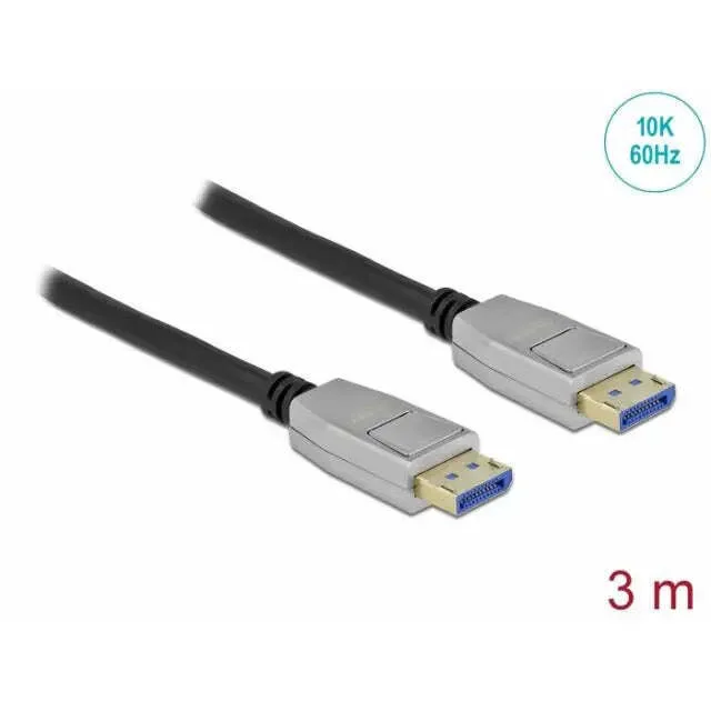 20240621133904_delock_cable_displayport_male_displayport_male_3m_mayro.jpeg DeLock Cable DisplayPort male - DisplayPort male 3m Μαύρο - Image 1