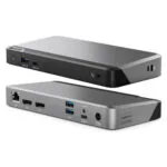 Alogic DX2 USB-C Docking Station με DisplayPort 4K PD Ethernet και σύνδεση 2 Οθονών Γκρι
