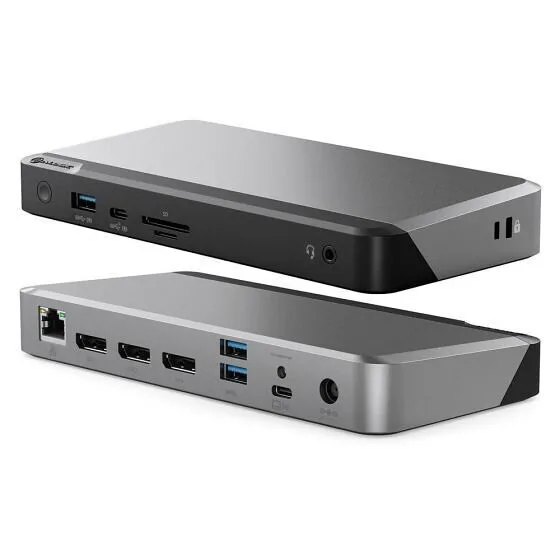 Alogic MX3 USB-C Docking Station με DisplayPort 4K PD Ethernet και σύνδεση 3 Οθονών Γκρι - Image 1