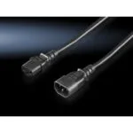 Rittal IEC C13 - IEC C13 Cable 1.8m Μαύρο 7200215