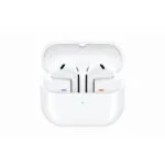 Samsung Galaxy Buds3 Bluetooth Handsfree Ακουστικά με Αντοχή στον Ιδρώτα και Θήκη Φόρτισης Λευκά