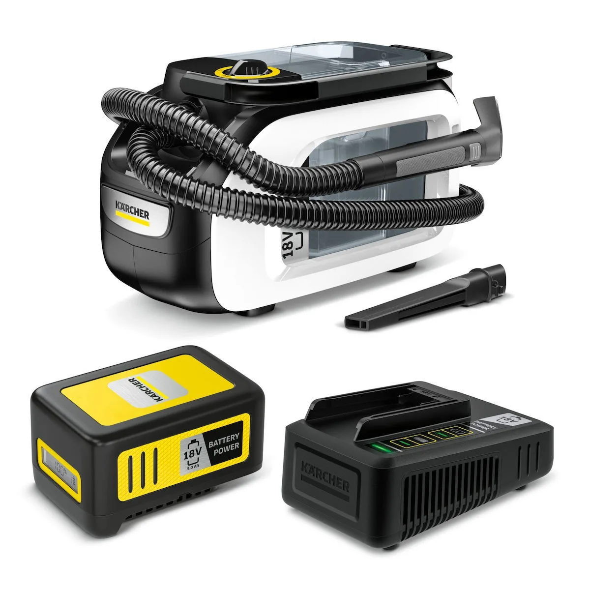 Karcher SE 3-18 Compact Home Battery Επαναφορτιζόμενη Σκούπα Υγρών / Στερεών Χωρίς Φορτιστή και Μπαταρία με Πλαστικό Κάδο 0.5lt - Image 1