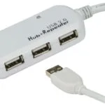 Aten UE2120H Hub 4 Θυρών USB 2.0 με σύνδεση USB-A Λευκό UE2120H