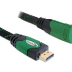 DeLock 82953 Angle (90°) Cable HDMI male - HDMI male 3m Πράσινο 82953